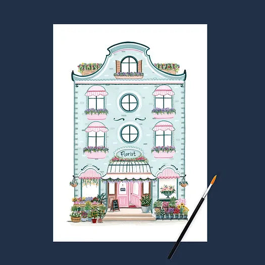 Zenti Designs Florist Shop Art Print