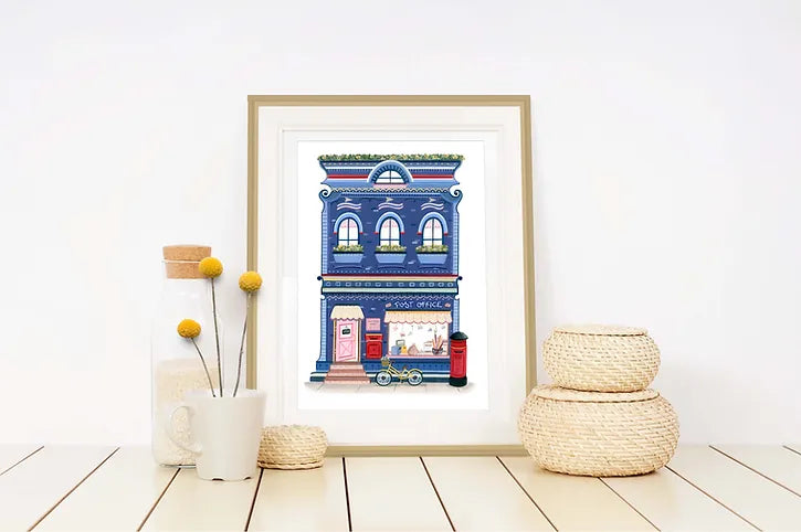 Zenti Designs Post Office Art Print