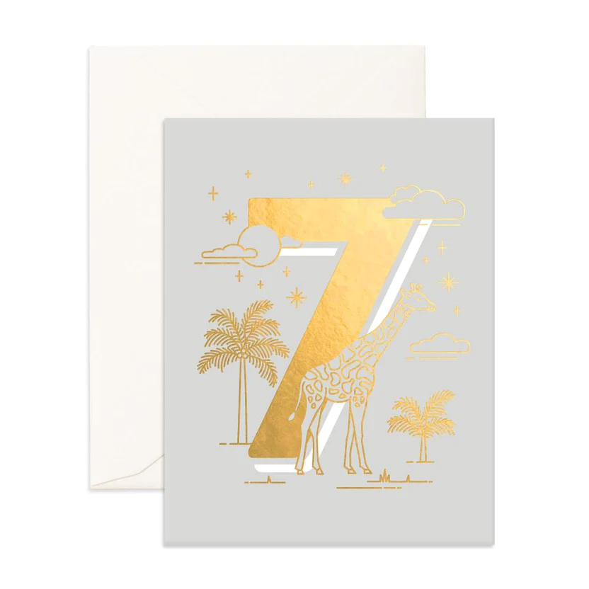Fox & Fallow Birthday Card 7 Animal