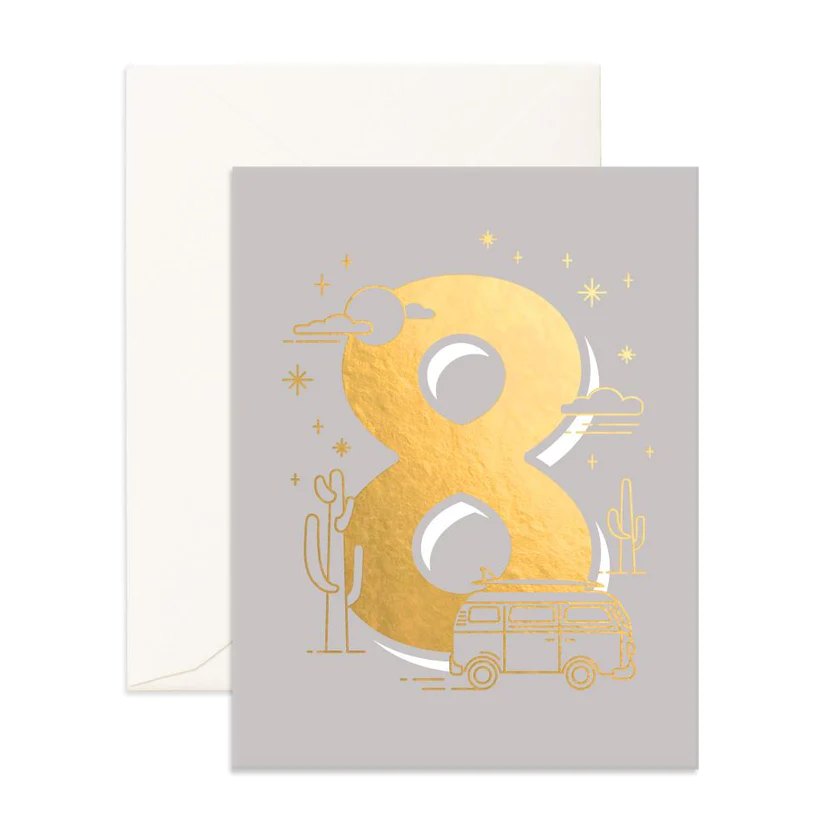 Fox-Fallow-Birthday Card 8 Animal