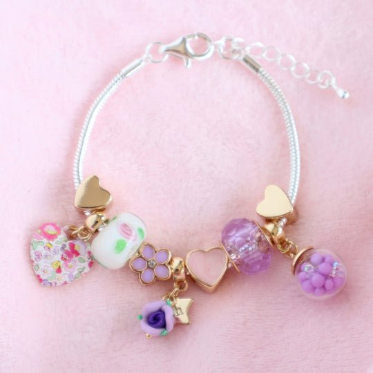 Lauren Hinkley Petite Fleur Violet Charm Bracelet