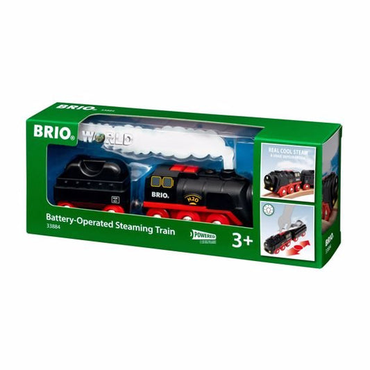 BRIO Battery Operated Steaming Train 3pc