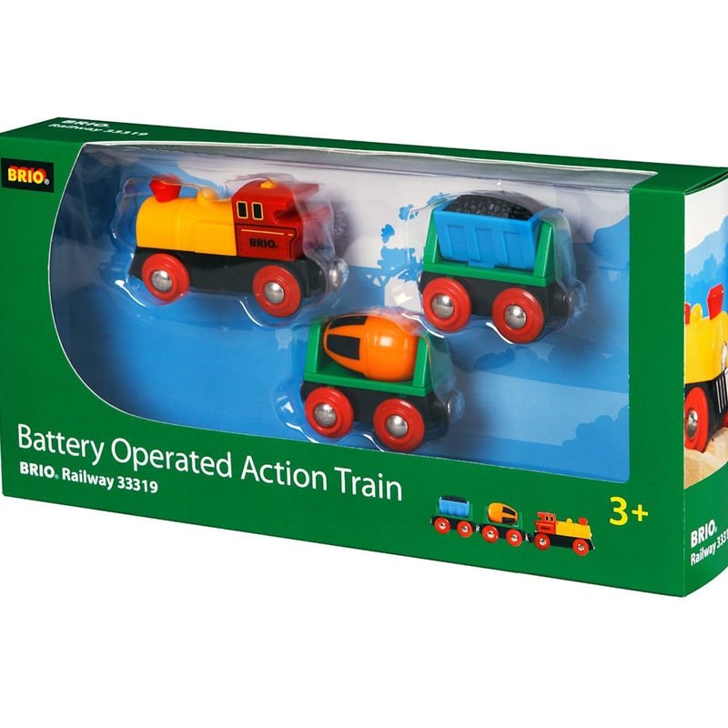 brio battery operated action train