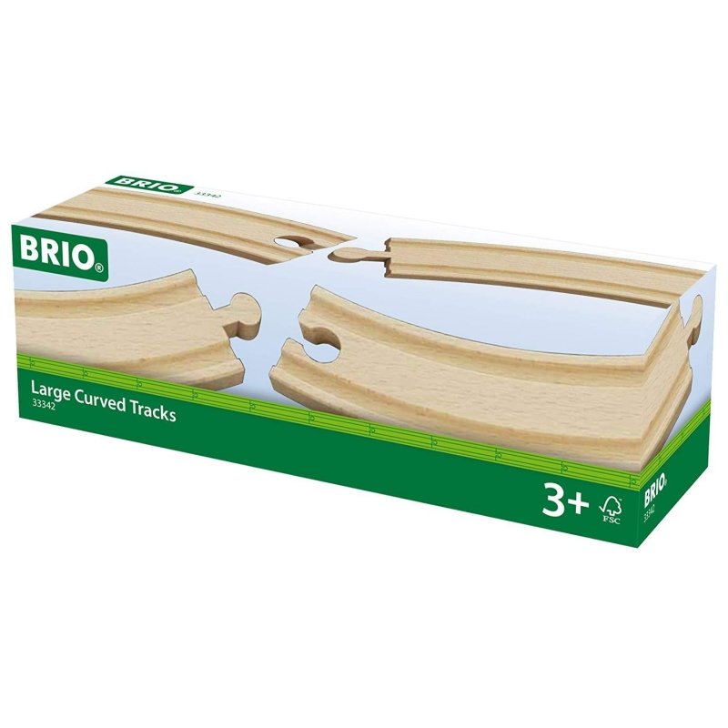 BRIO Large Curved Tracks 4 Pieces