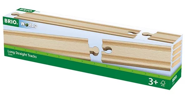 BRIO Long Straight Tracks 4pc