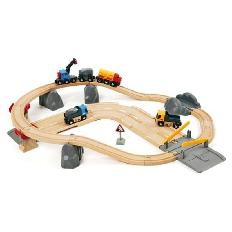 BRIO Rail and Road Loading Set 32pc