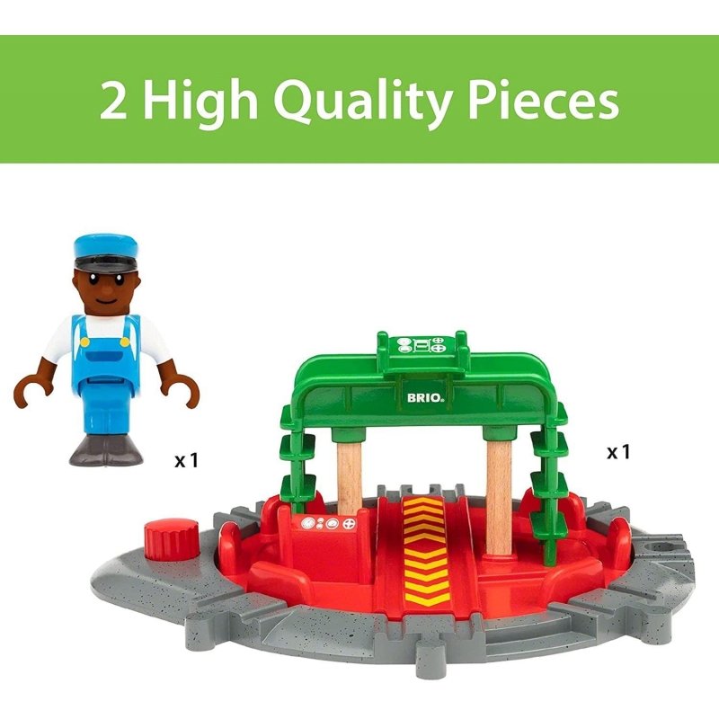 BRIO Turntable and Figure 2pc