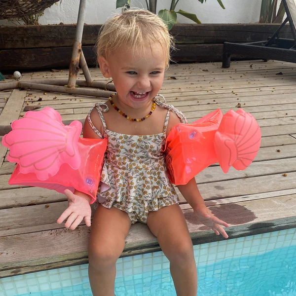 Sunnylife Buddy Float Bands Neon Coral