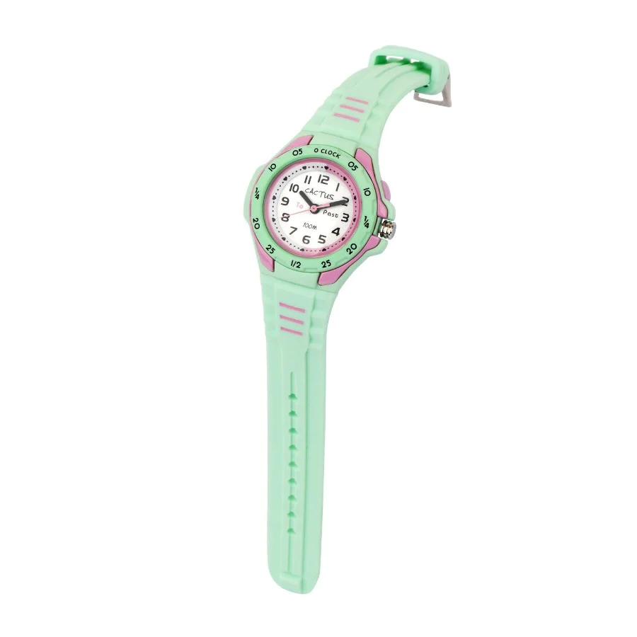 Cactus Mentor Time Teacher Watch Green