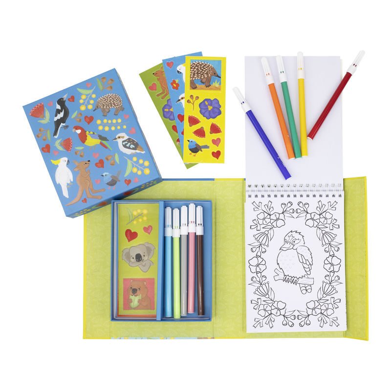 Tiger Tribe Aussie Animals Colouring Set
