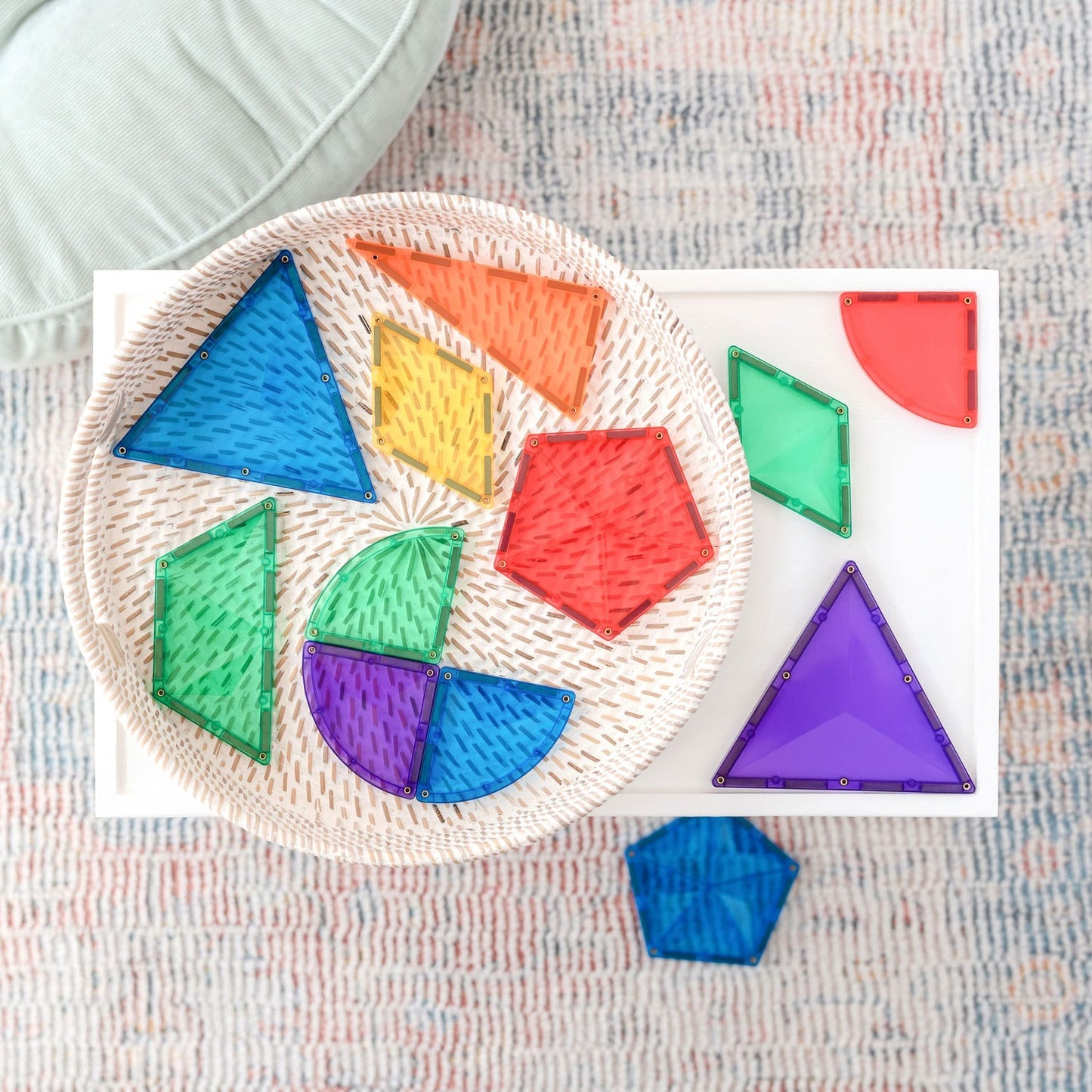 Connetix Magnetic Building Tiles 36pc Rainbow Shape Expansion Pack