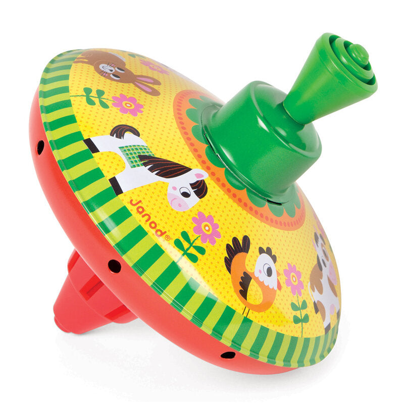 Janod Farm Spinning Tops