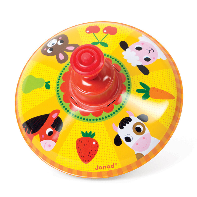 Janod Farm Spinning Tops