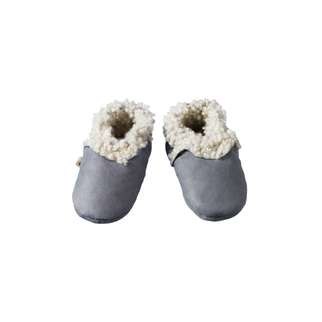 Nature Baby Lambskin Booties Grey