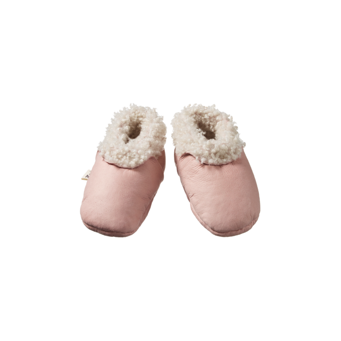 Nature Baby Lambskin Booties Rose Dust