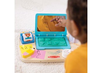 Melissa & Doug Wooden Work and Play Desktop