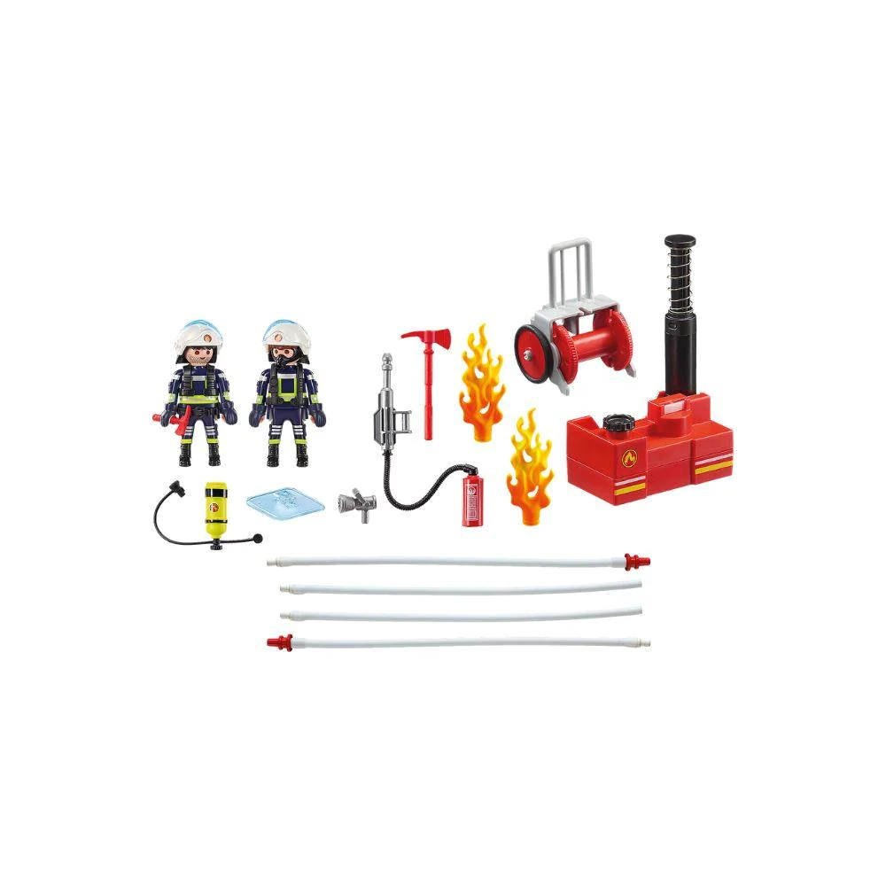 PlayMobil Firefighters with Water Pump