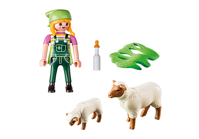 PlayMobil Farmer with Sheep