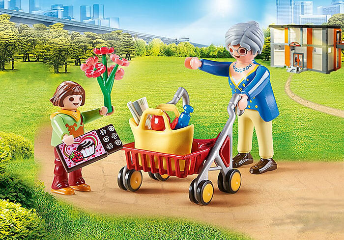 PlayMobil Grandmother with Child