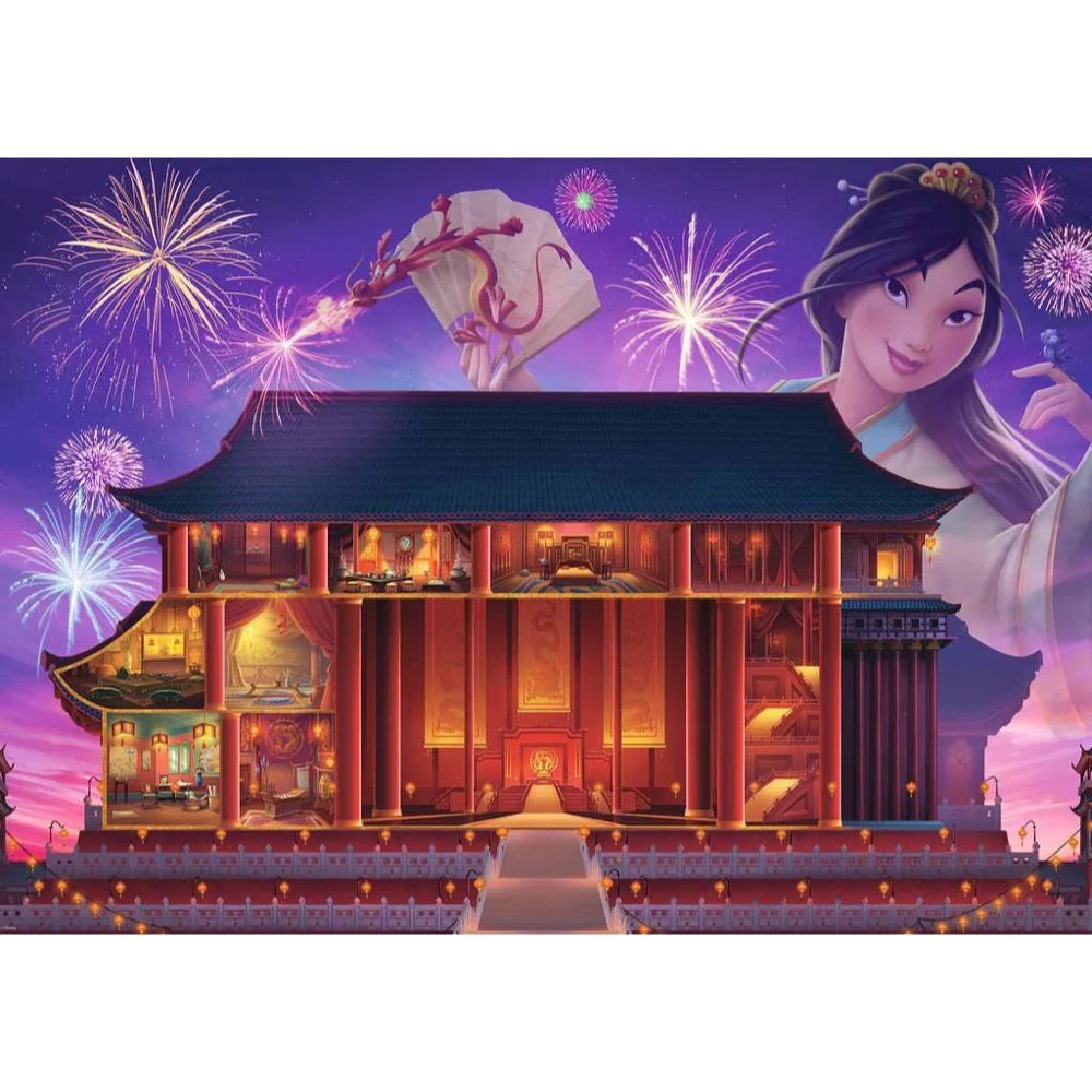 Ravensburger 1000pc Jigsaw Puzzle Disney Castles Mulan
