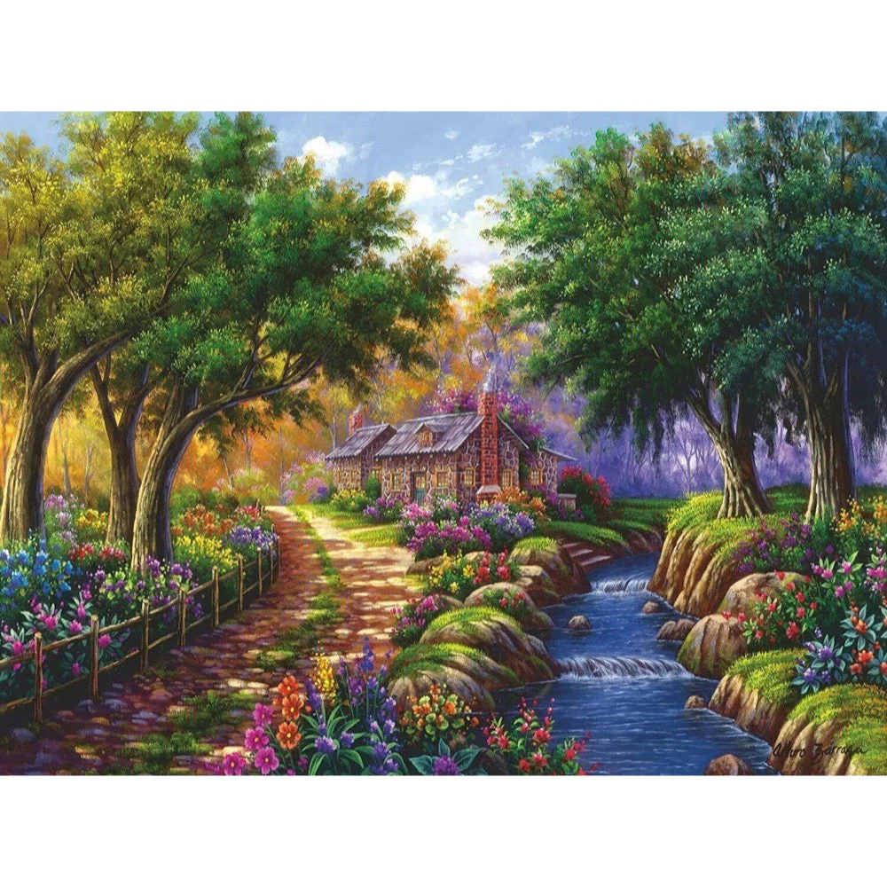Ravensburger 1500pc Jigsaw Puzzle Cottage By The River