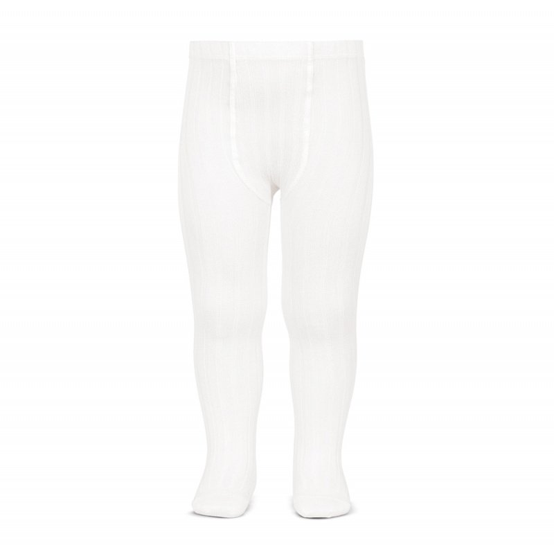 Condor White Rib Tights