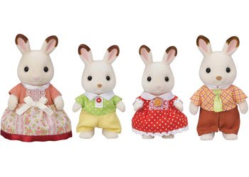 Sylvanian Families Chocolate Rabbit Family