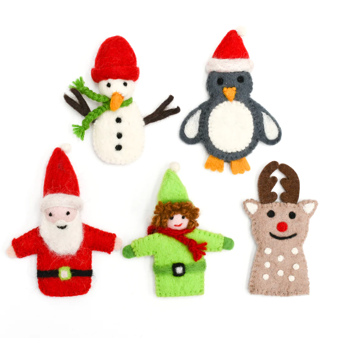 Tara Treasures Felt Christmas Finger Puppet Set