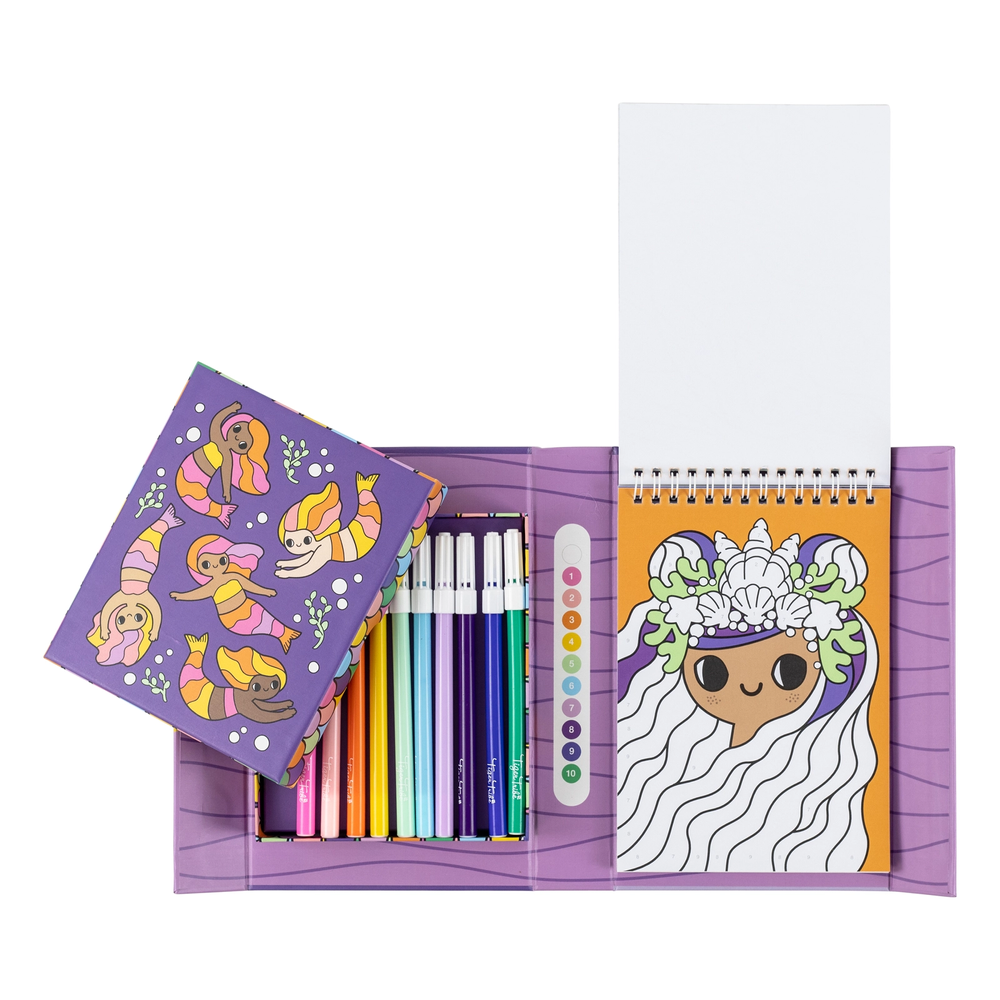 Tiger Tribe Colour By Numbers Mermaids and Friends