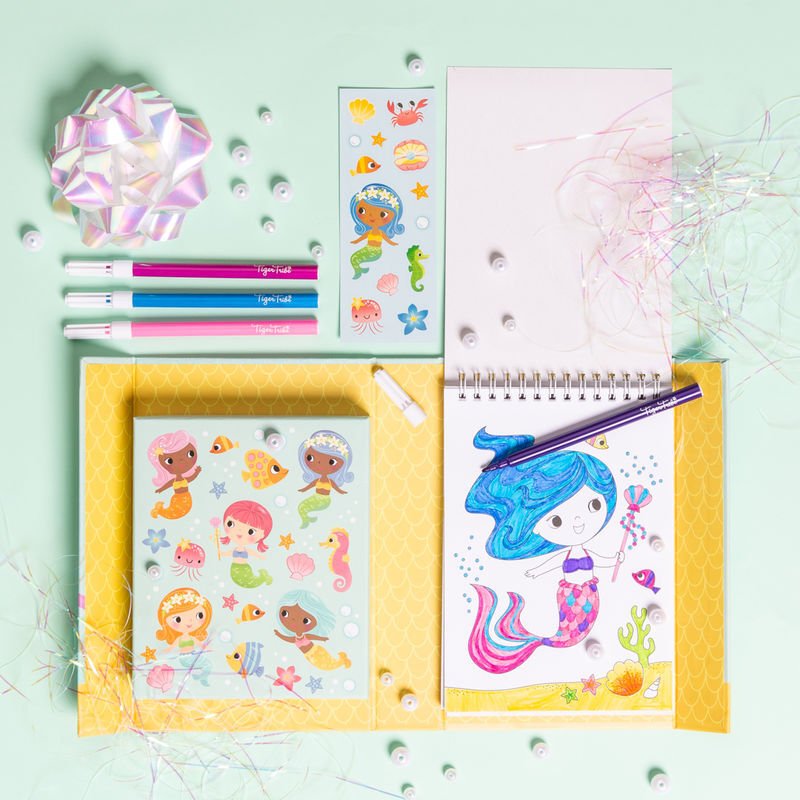 Tiger Tribe Colouring Set Mermaid