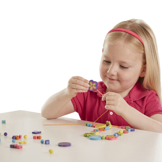 Melissa & Doug Wooden Bead Kit - Bead Bouquet