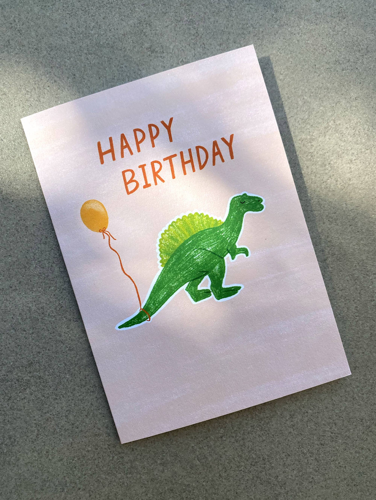 Lauren Sissons Dinosaur Happy Birthday Card