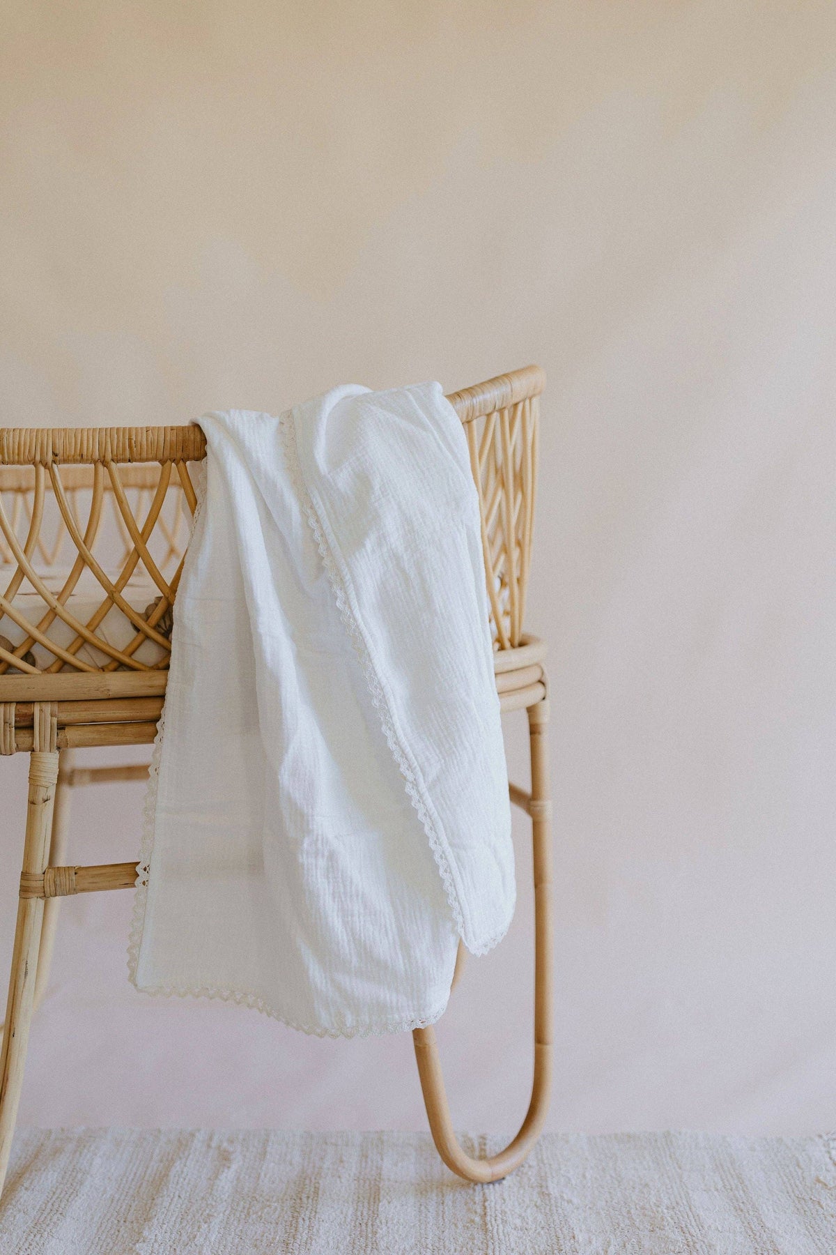 Confetti Kids Classic Muslin Blanket | White