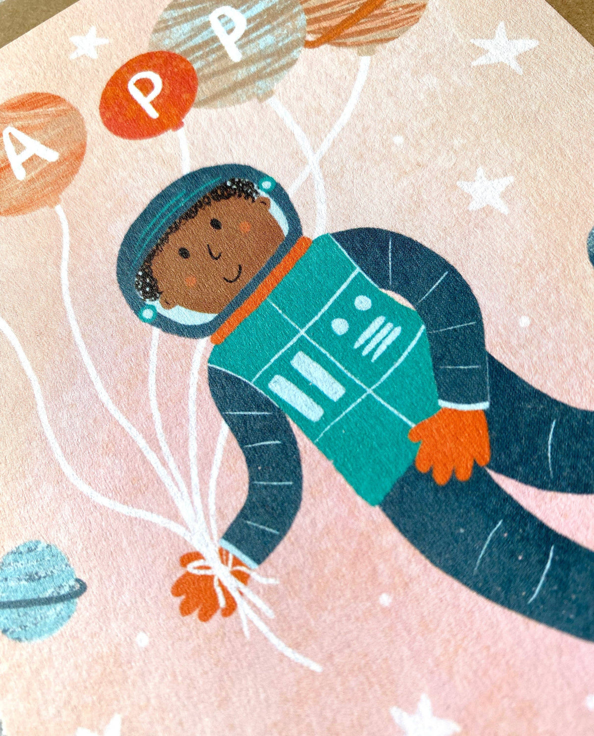Lauren Sissons Astronaut Happy Birthday Card