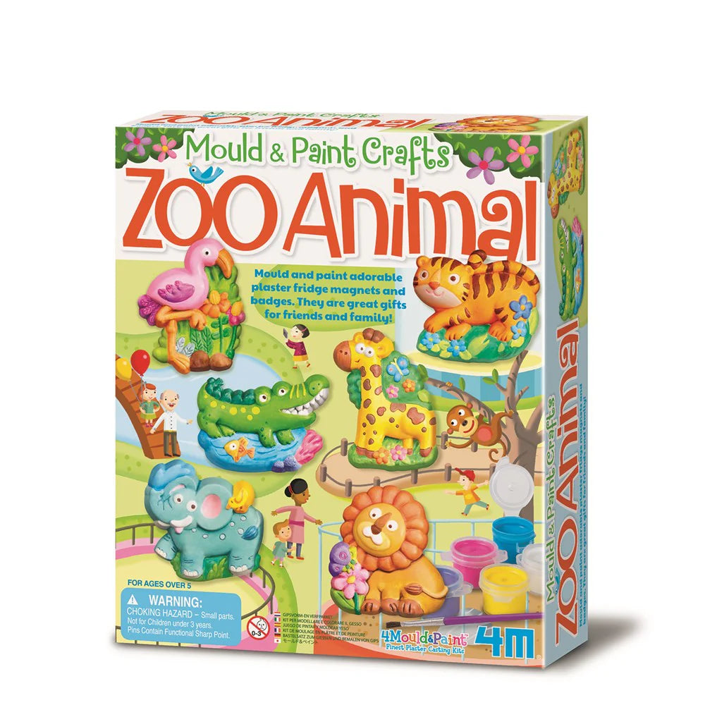 4M Mould and Paint Zoo Animals