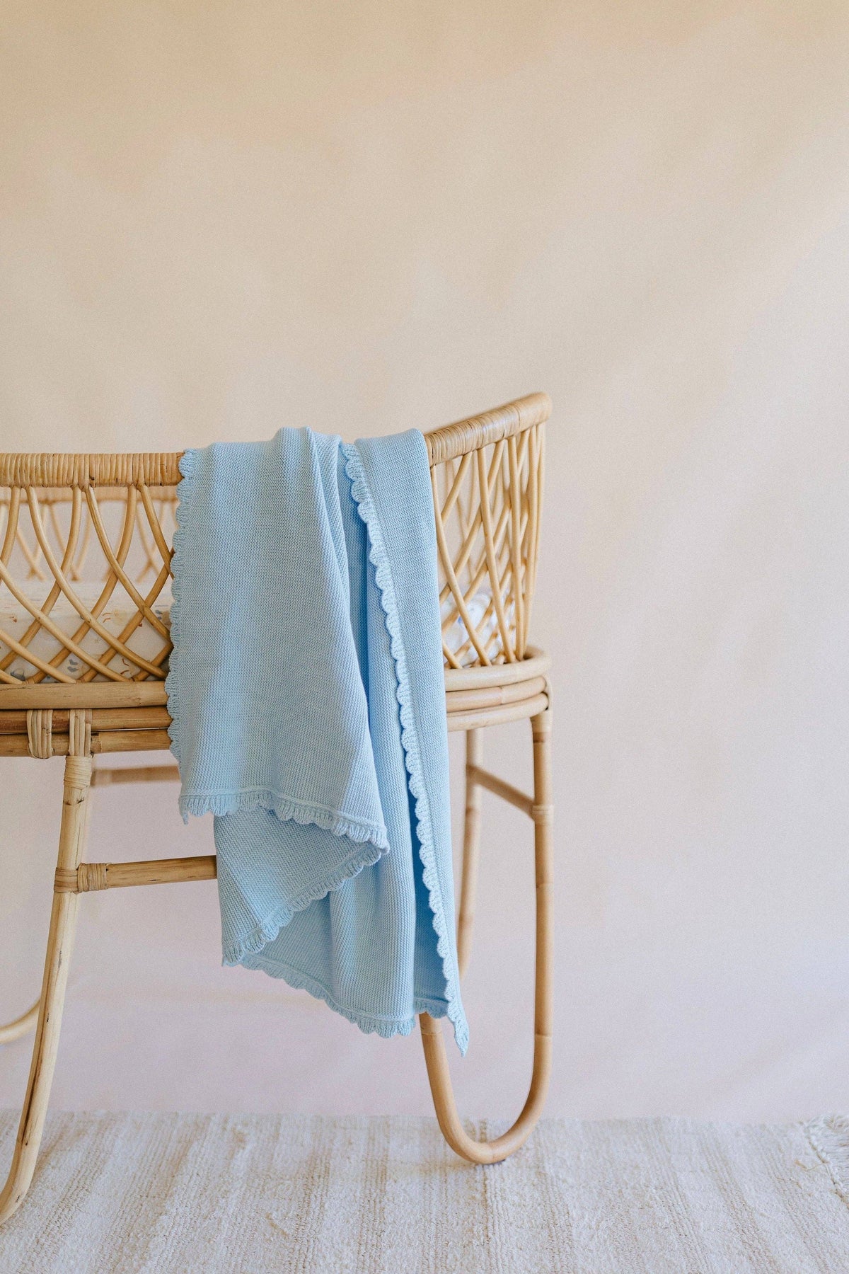 Confetti Kids Heritage Knit Blanket | Traditional Blue
