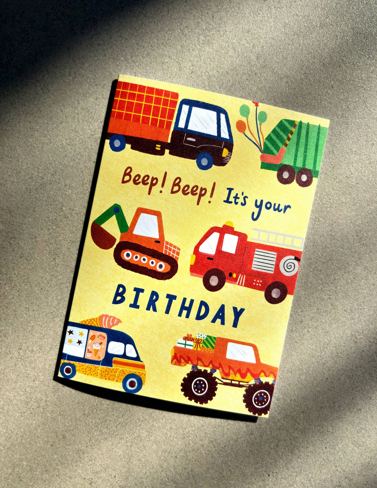 Lauren Sissons Vehicles Happy Birthday Card
