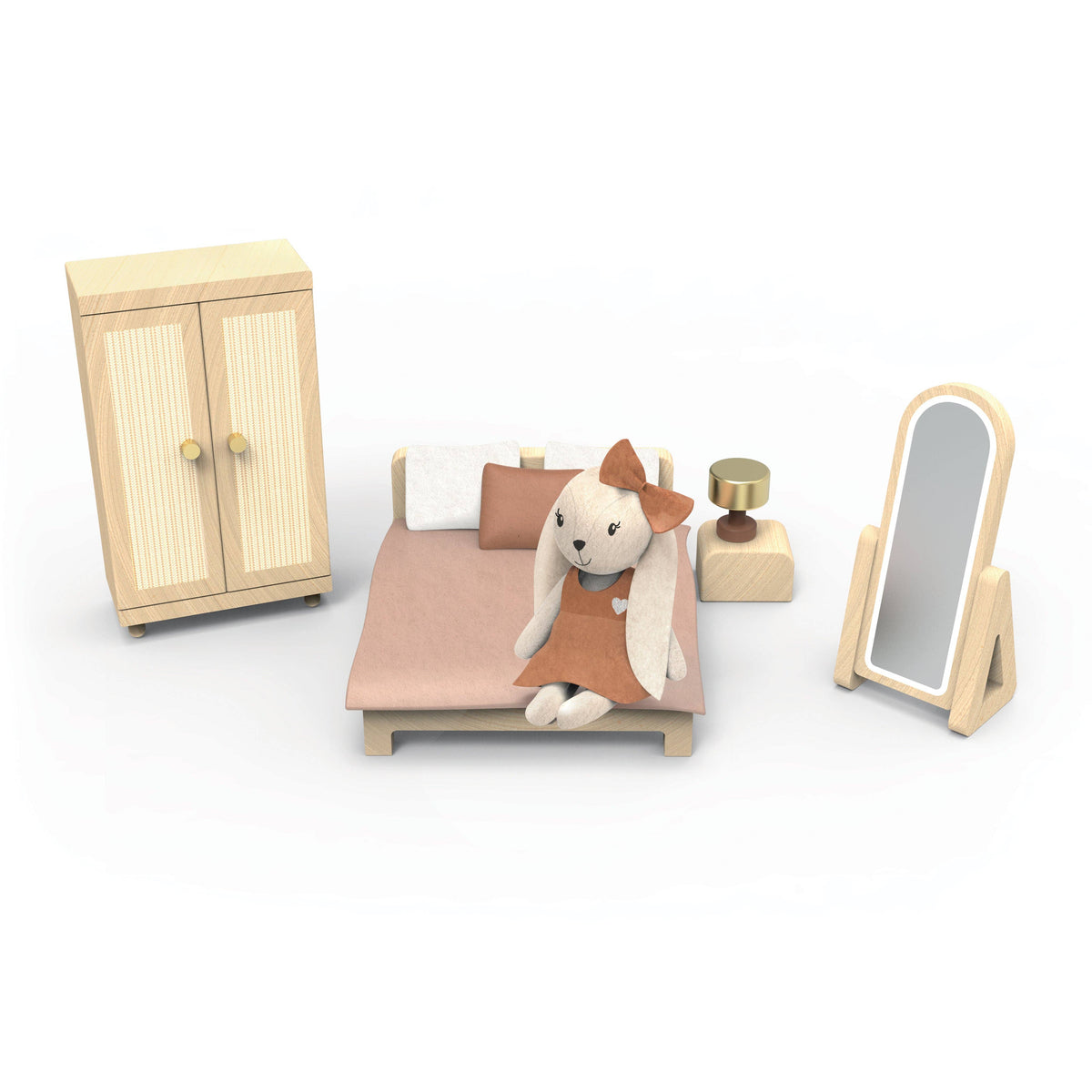 Speedy Monkey Doll House Bedroom +  1 Character