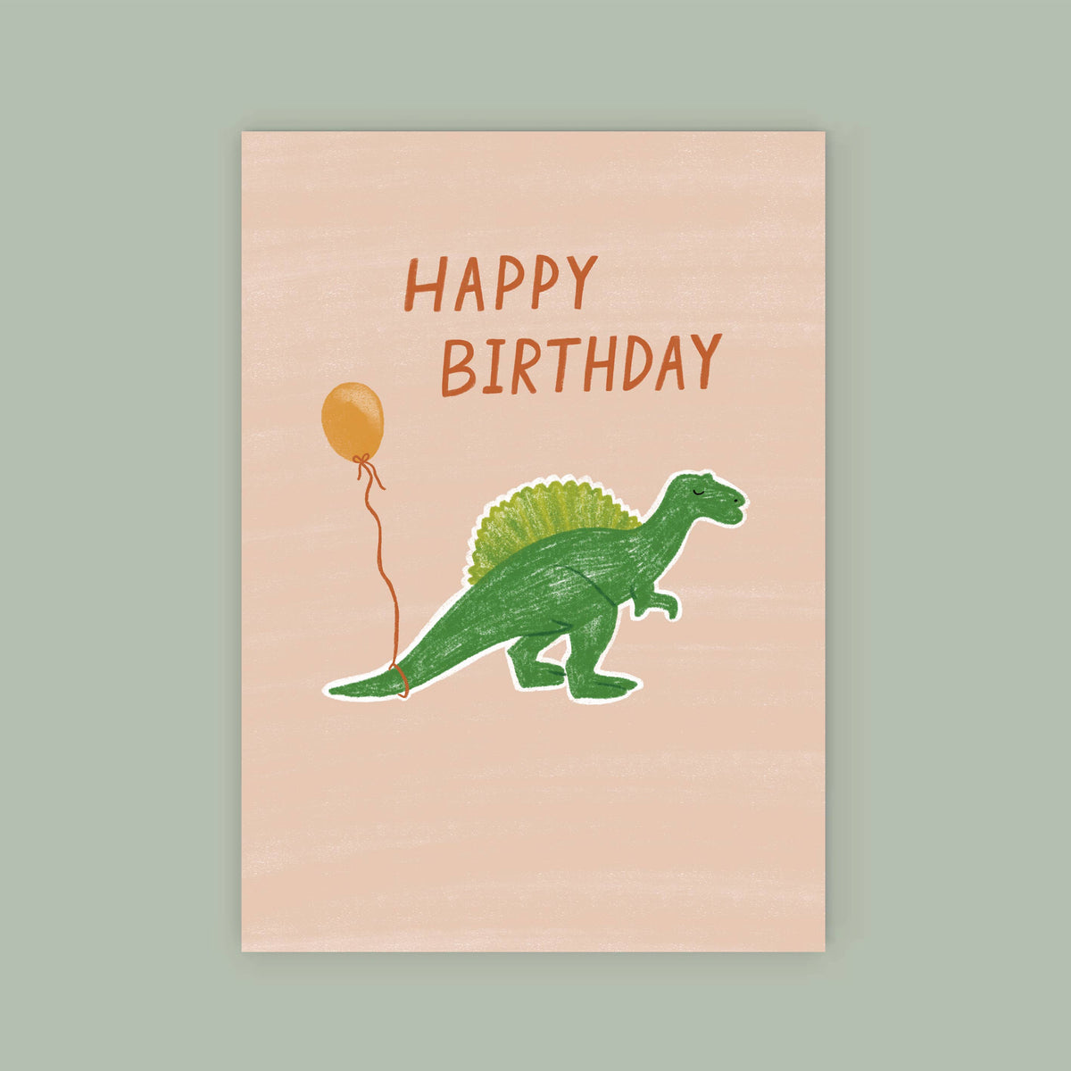 Lauren Sissons Dinosaur Happy Birthday Card