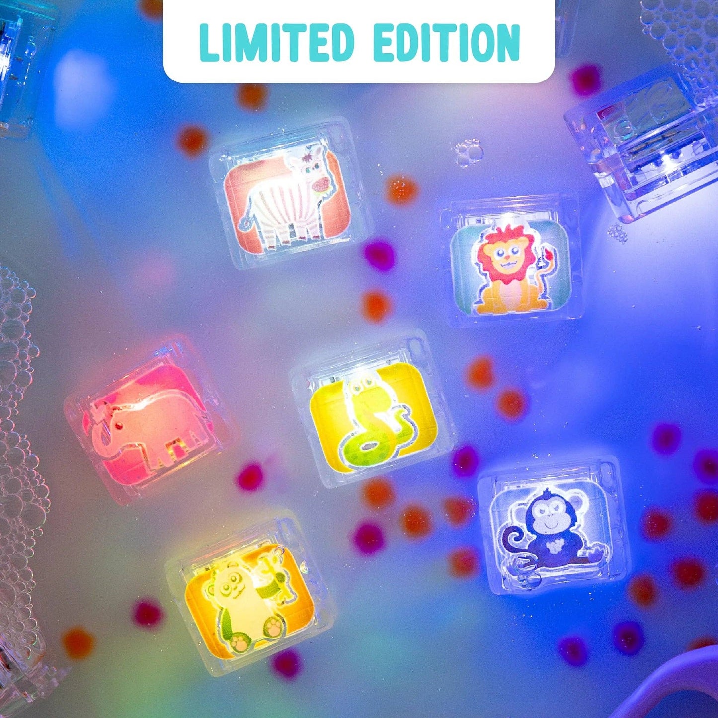 Glo Pals Limited Edition Light-Up Cubes, 6-Pack Zoo Animals