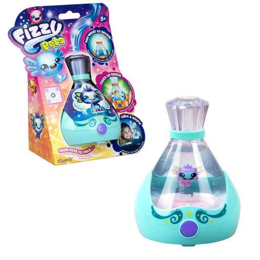 Aqua SILVERLIT Fizzy Pets Assortment interactive sea pet toys swimming in water with colourful lights and fizzing surprise reveal effects.
