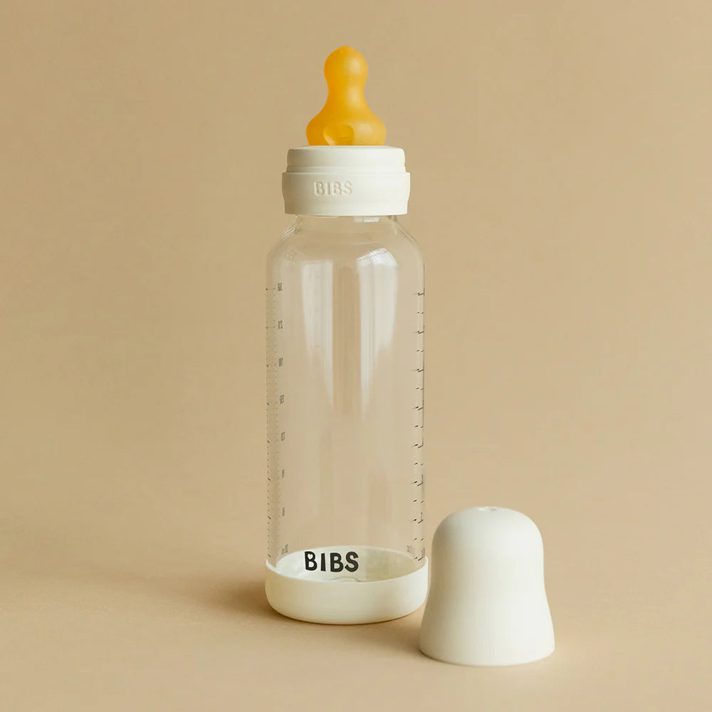 BIBS Baby Glass Bottle Set 240ml Latex