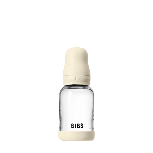 BIBS Glass Baby Bottle Complete Set 120ml Latex