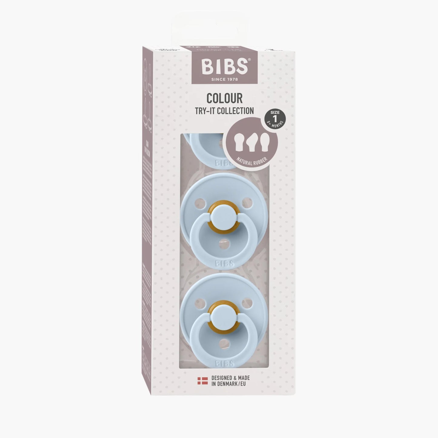 BIBS Try-It Baby Blue Pacifiers