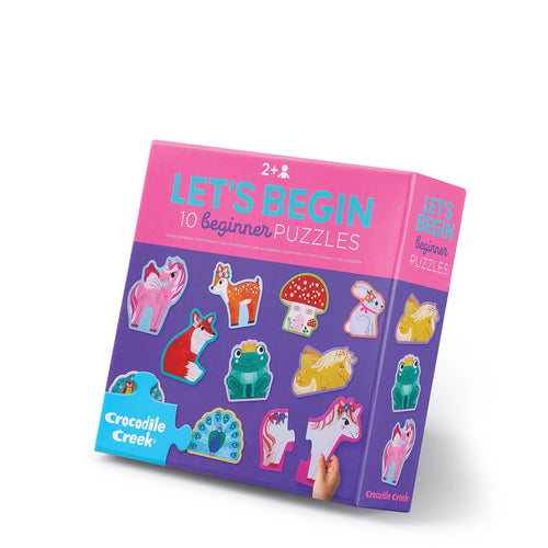 Crocodile Creek Let's Begin Puzzle 2pc Unicorns