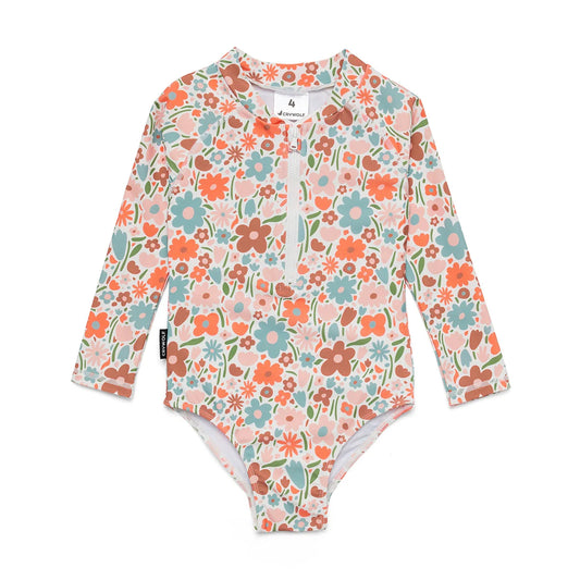 CryWolf Long Sleeve Swimsuit Flower Market