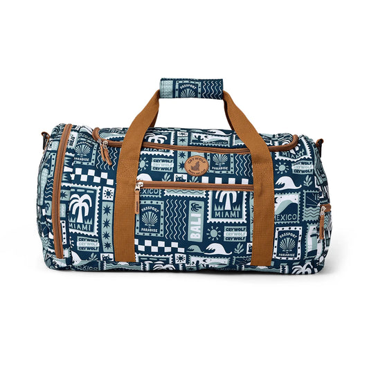 Crywolf Packable Duffel Blue Postcards