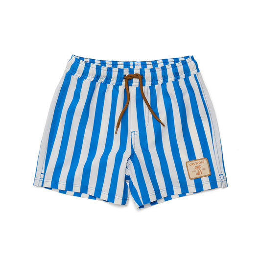 Crywolf Board Shorts Deep Ocean Stripe