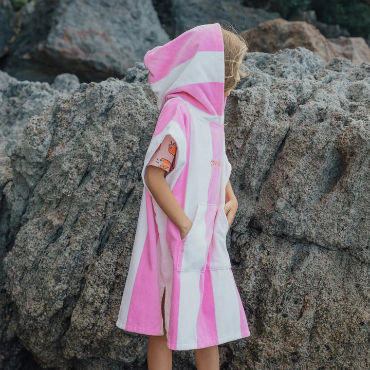 Crywolf Hooded Towel Candy Stripe