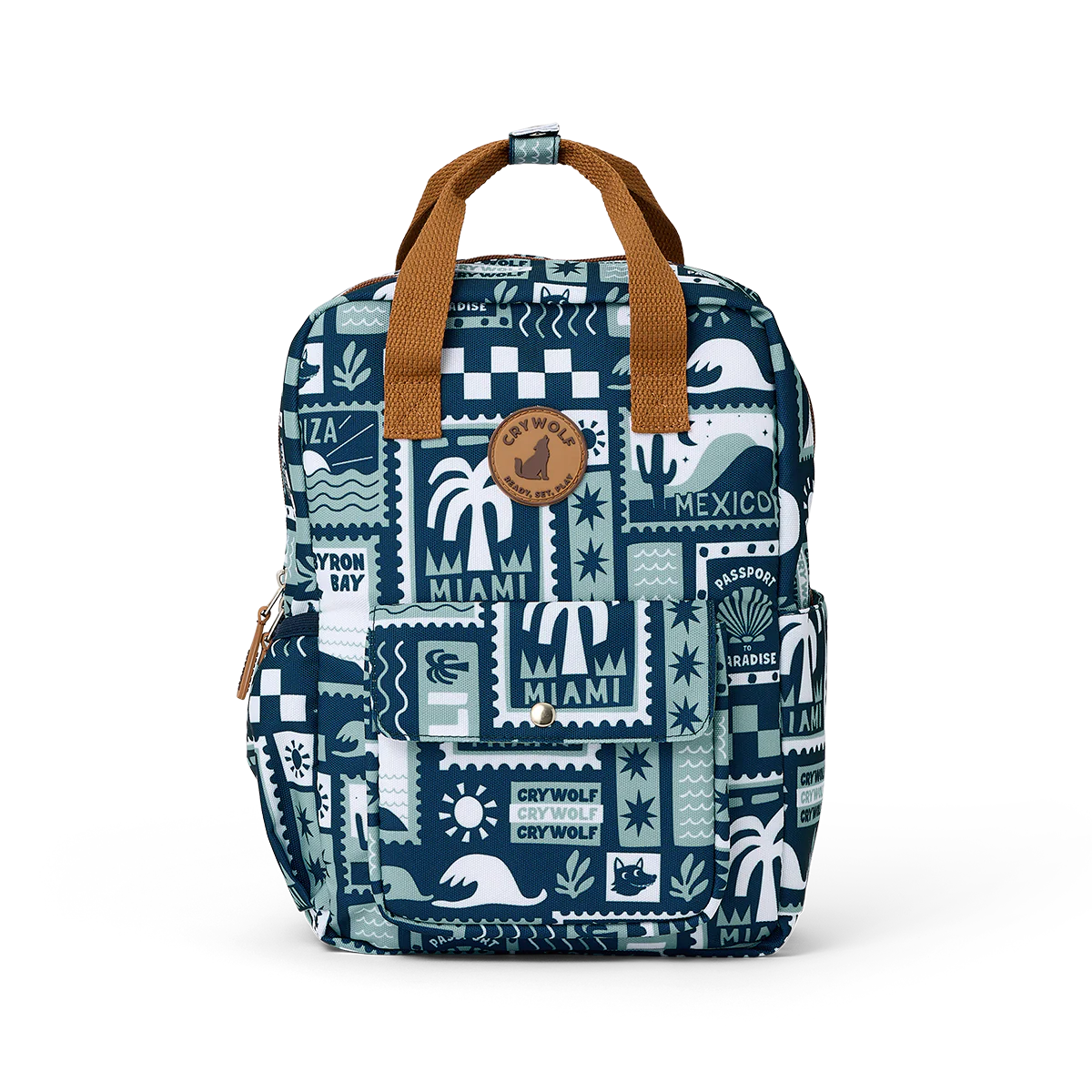 Crywolf Mini Backpack Blue Postcards